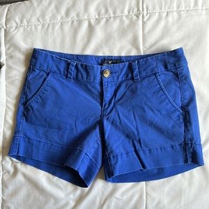 American Eagle size 2 midi stretch shorts; gently used condition.